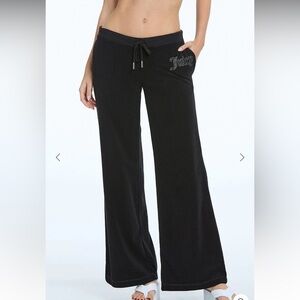 JUICY COUTURE | ✨NEW✨ Tonal Towel Terry Track Pants in Liquorice